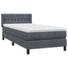 vidaXL s&ouml;t&eacute;tsz&uuml;rke b&aacute;rsony rug&oacute;s &aacute;gy matraccal 90x220 cm