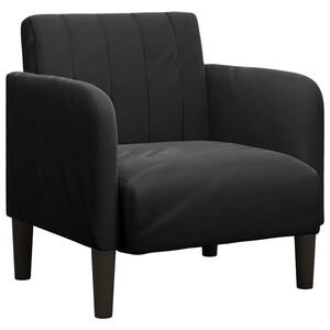 vidaXL fekete b&aacute;rsony kanap&eacute;sz&eacute;k karf&aacute;s sz&eacute;k 54 cm