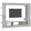 vidaXL betonsz&uuml;rke szerelt fa TV-szekr&eacute;ny 152x22x113 cm