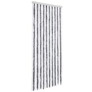 vidaXL sz&uuml;rke &eacute;s feh&eacute;r zsen&iacute;lia rovarf&uuml;gg&ouml;ny 90 x 200 cm