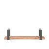 LABEL51 Slam L-es m&eacute;retű fa &eacute;s &eacute;getett ac&eacute;l fali polc 80 x 23 x 20 cm