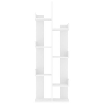 vidaXL fehér forgácslap könyvszekrény 48 x 25,5 x 140 cm