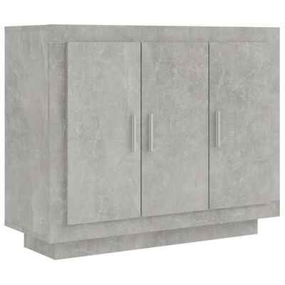 vidaXL betonszürke szerelt fa tálalóasztal 92 x 35 x 75 cm