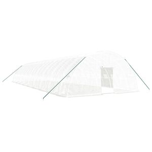 vidaXL feh&eacute;r ac&eacute;lv&aacute;zas melegh&aacute;z 108 m&sup2; 18x6x2,85 m
