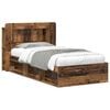 vidaXL &Aacute;gykeret t&aacute;rol&oacute;val fejt&aacute;ml&aacute;val Antik Fa 75 x 190 cm Szerelt Fa