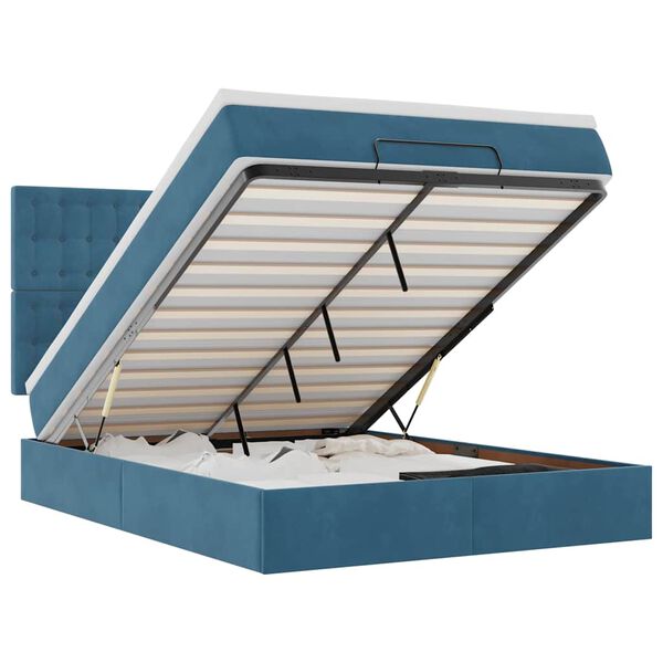 vidaXL Ottom&aacute;n &aacute;gykeret matracokkal s&ouml;t&eacute;tk&eacute;k 140x200cm b&aacute;rsony