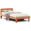 vidaXL viaszbarna t&ouml;m&ouml;r fenyőfa &aacute;gy matrac n&eacute;lk&uuml;l 90 x 190 cm