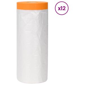 vidaXL Ragaszt&oacute;szalaggal ell&aacute;tott porf&oacute;lia 12 db &Aacute;tl&aacute;tsz&oacute; HDPE