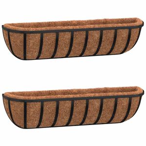 vidaXL 2 db fekete ac&eacute;l fali n&ouml;v&eacute;nytart&oacute; k&oacute;kusz b&eacute;l&eacute;ssel 61x19x16 cm