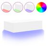 vidaXL feh&eacute;r TV-szekr&eacute;ny LED-l&aacute;mp&aacute;kkal 60x35x15,5 cm