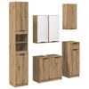 vidaXL F&uuml;rdőszoba b&uacute;tor szett 5 db Artisan t&ouml;lgy 64,5 x 33,5 x 59 cm