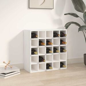 vidaXL t&ouml;m&ouml;r fenyőfa borszekr&eacute;ny feh&eacute;r 56 x 25 x 56 cm