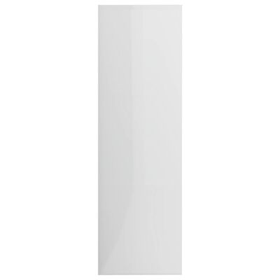 vidaXL magasfényű fehér forgácslap könyvszekrény 98 x 30 x 98 cm