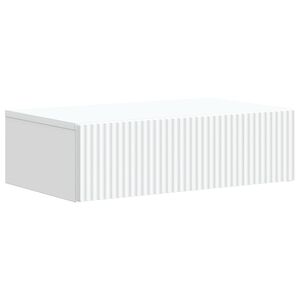 vidaXL Fali oldalt&aacute;bla Feh&eacute;r 59 x 34,5 x 17 cm Szerelt Fa