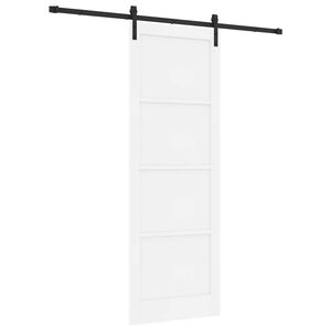 vidaXL Cs&uacute;sz&oacute; ajt&oacute; Feh&eacute;r 83 x 232 cm T&ouml;m&ouml;r Fenyőfa