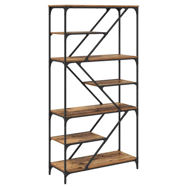 vidaXL K&ouml;nyvespolc &Ouml;reg fa 91 x 36 x 176 cm Faanyag