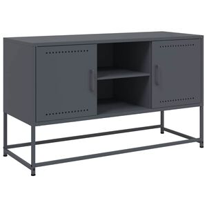 vidaXL antracitsz&uuml;rke ac&eacute;l TV-szekr&eacute;ny 100,5x39x60,5 cm