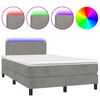 vidaXL vil&aacute;gossz&uuml;rke b&aacute;rsony rug&oacute;s &eacute;s LED-es &aacute;gy matraccal 120x200 cm