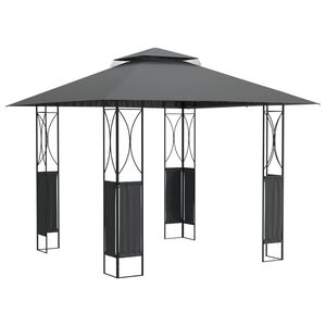 vidaXL antracitsz&uuml;rke ac&eacute;lpavilon tetővel 300 x 300 x 270 m