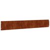 vidaXL 10 db rugalmas corten ac&eacute;l gyepszeg&eacute;ly 15 x 103 cm