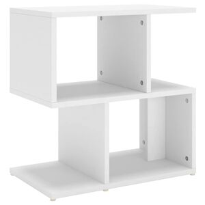 vidaXL feh&eacute;r szerelt fa &eacute;jjeliszekr&eacute;ny 50 x 30 x 51,5 cm