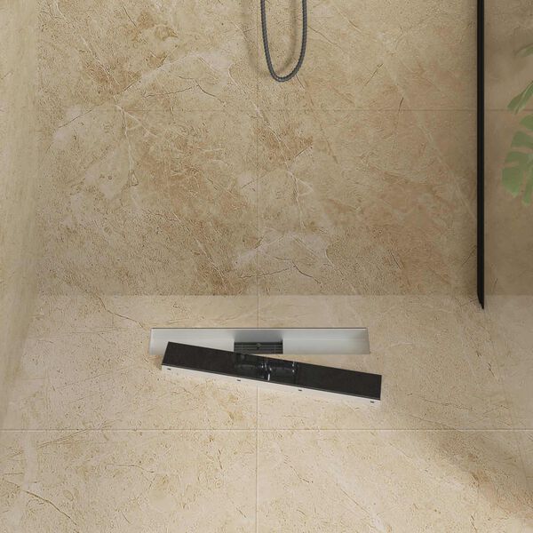 vidaXL Zuhanylefoly&oacute; &uuml;vegfed&eacute;llel Fekete 60 cm Rozsdamentes ac&eacute;l 304