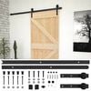 vidaXL Cs&uacute;sz&oacute; ajt&oacute; 80 x 210 cm T&ouml;m&ouml;r Fenyőfa Term&eacute;szetes &eacute;s Fekete