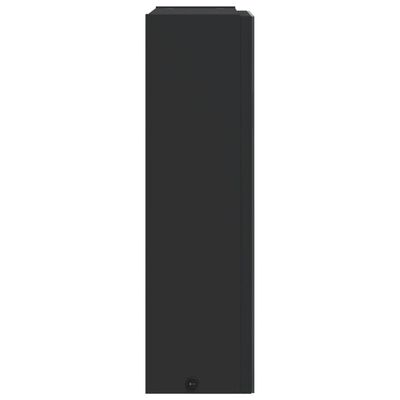 vidaXL fekete tükrös fürdőszobaszekrény LED-del 45 x 13 x 52 cm
