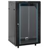 vidaXL 18U h&aacute;l&oacute;zati szekr&eacute;ny 19" forg&oacute; l&aacute;bakkal IP20 60 x 60 x 100 cm
