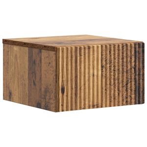 vidaXL Fali &eacute;jjeli szekr&eacute;ny Antik Fa 33 x 34,5 x 20 cm Szerelt Fa