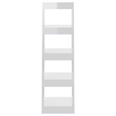 vidaXL magasfényű fehér könyvszekrény/térelválasztó 40 x 30 x 135 cm