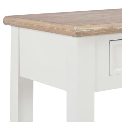 vidaXL fehér fa tálalóasztal 110 x 35 x 80 cm