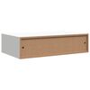 vidaXL 2 db feh&eacute;r MDF falra szerelhető fi&oacute;kos polc 40 x 23,5 x 10 cm