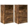 vidaXL &Eacute;jjeliszekr&eacute;nyek 2 pcs F&uuml;st&ouml;lt t&ouml;lgy 40 x 30 x 467 cm Faanyag