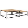 vidaXL Doh&aacute;nyz&oacute;asztal 2 db Artisan t&ouml;lgy 80 x 80 x 35 cm Szerelt Fa