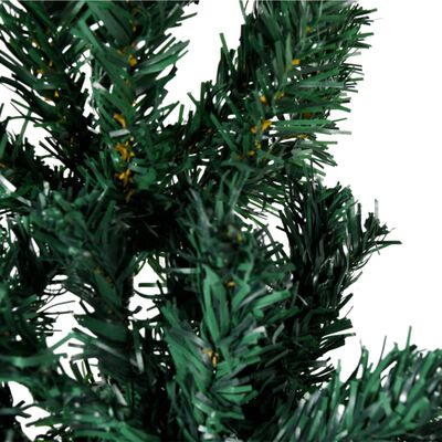 vidaXL zöld vékony fél műkarácsonyfa állvánnyal 120 cm