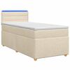 vidaXL Boxspring &aacute;gy matraccal Kr&eacute;msz&iacute;nű 80 x 200 cm Sz&ouml;vet