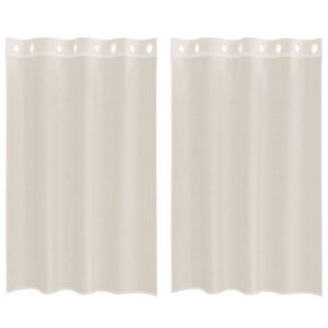 vidaXL 2 db kr&eacute;msz&iacute;nű f&aacute;tyolf&uuml;gg&ouml;ny&ouml;k rojtokkal 140x175 cm