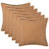 vidaXL P&aacute;rna huzat 6 pcs HOUTEN B&eacute;zs 30 x 30 cm Boucl&eacute;