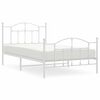 vidaXL feh&eacute;r f&eacute;m &aacute;gykeret fej- &eacute;s l&aacute;bt&aacute;ml&aacute;val 100x200 cm