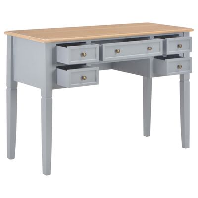 vidaXL szürke fa íróasztal 109,5 x 45 x 77,5 cm