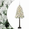 vidaXL Mű zsan&eacute;ros kar&aacute;csonyfa g&ouml;mb&ouml;kkel 120 cm 150 LED Meleg feh&eacute;r