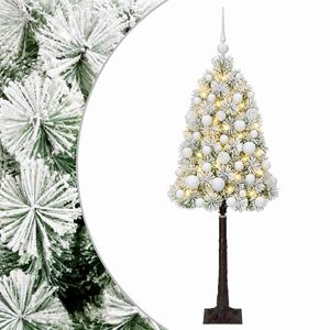 vidaXL Mű zsan&eacute;ros kar&aacute;csonyfa g&ouml;mb&ouml;kkel 120 cm 150 LED Meleg feh&eacute;r