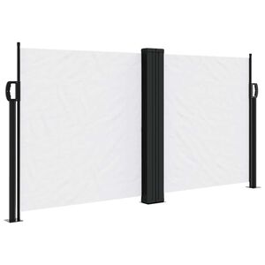 vidaXL feh&eacute;r beh&uacute;zhat&oacute; oldals&oacute; napellenző 120 x 600 cm