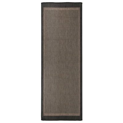 vidaXL sötétbarna lapos szövésű kültéri szőnyeg 80 x 250 cm