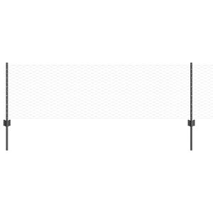 vidaXL Hatsz&ouml;gletű ker&iacute;t&eacute;s oszlopokkal 50 x 0,6 m PVC-bevonatos ac&eacute;l