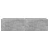 vidaXL TV Fali Szekr&eacute;ny 2 pcs Beton 60 x 31 x 29.5 cm Faanyag