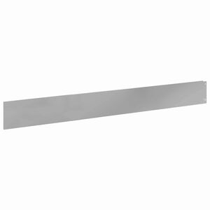 vidaXL Fűszeg&eacute;lyez&eacute;s 10 db 100 x 12 cm Ac&eacute;l Ez&uuml;st
