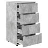 vidaXL T&aacute;rol&oacute; szekr&eacute;nyek 2 pcs Beton Sz&uuml;rke 60 x 48 x 105 cm Faanyag