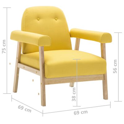 vidaXL sárga huzatú 2 részes háromszemélyes ülőgarnitúra